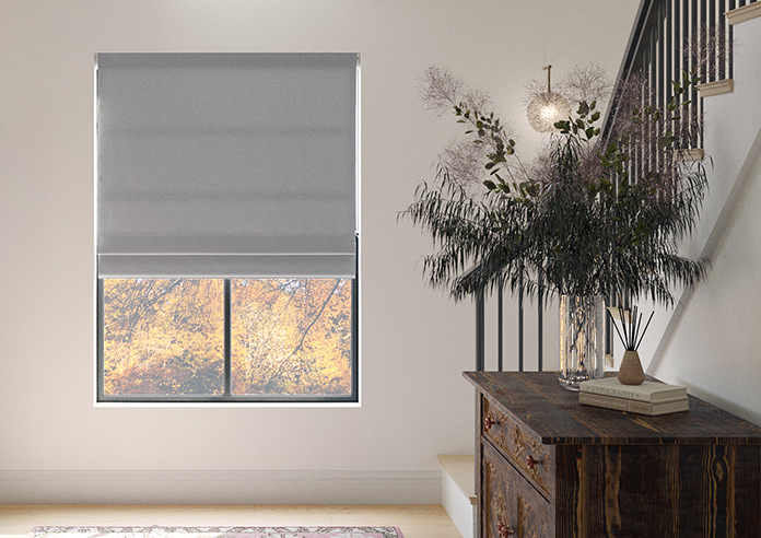 Luxe Velvet, New Silver - Roman Blind - Image 3